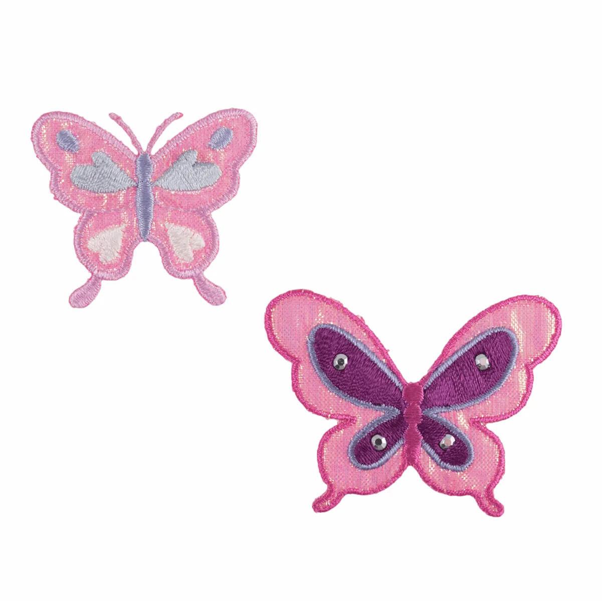 Big & Small Butterfly - Iron -On & Sew-On Patch