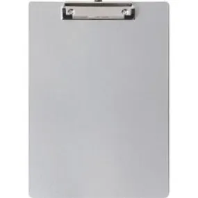 Business Source Aluminum Clipboard - 8 1/2" x 11" - Aluminum - Silver - 1 Each